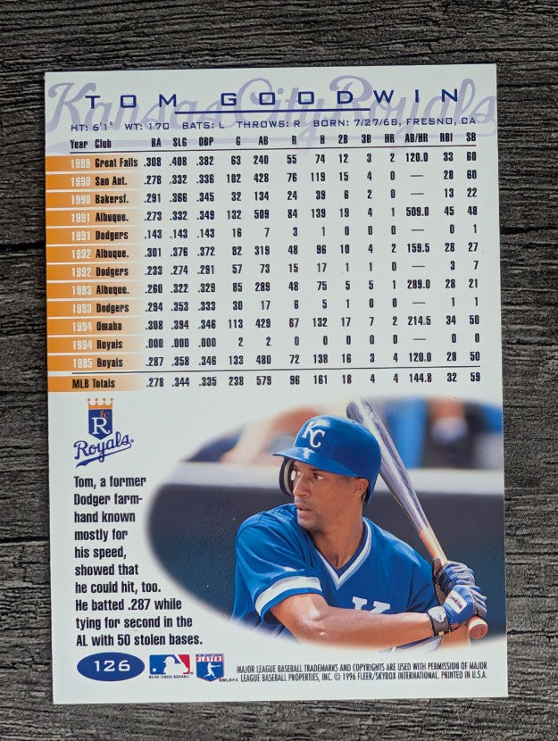 1996 Fleer Tiffany #126 Tom Goodwin