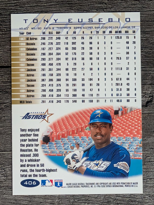 1996 Fleer Tiffany #406 Tony Eusebio