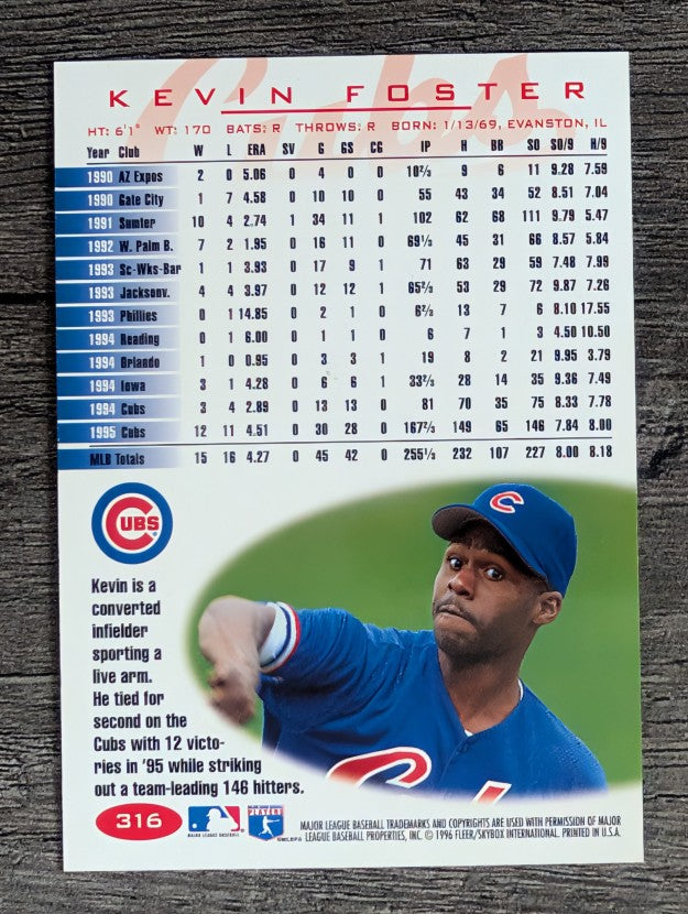 1996 Fleer Tiffany #316 Kevin Foster