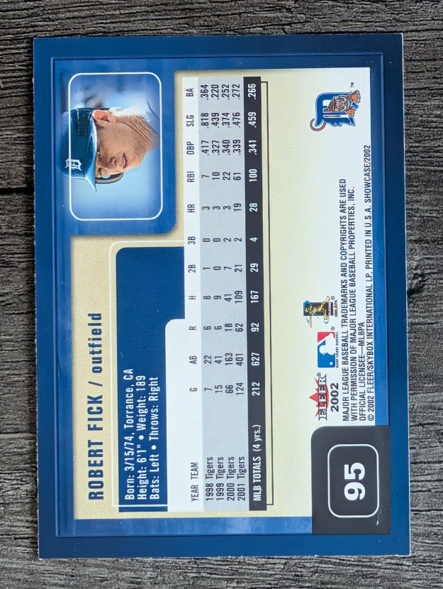 2002 Fleer Showcase #95 Robert Fick