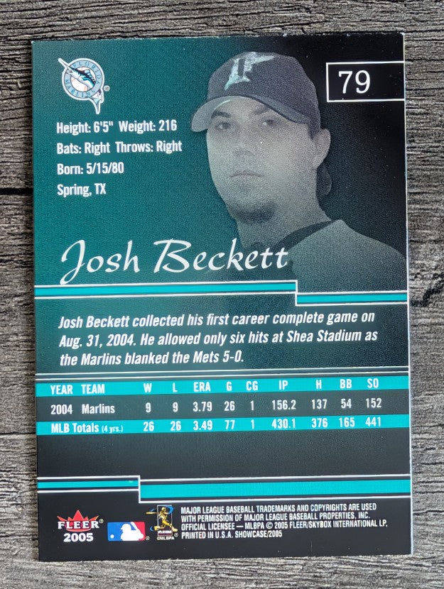 2005 Fleer Showcase #79 Josh Beckett
