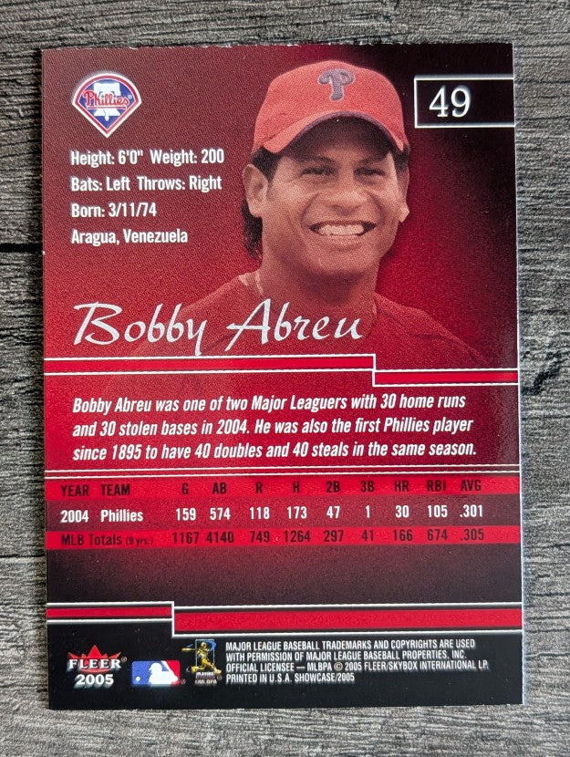 2005 Fleer Showcase #49 Bobby Abreu
