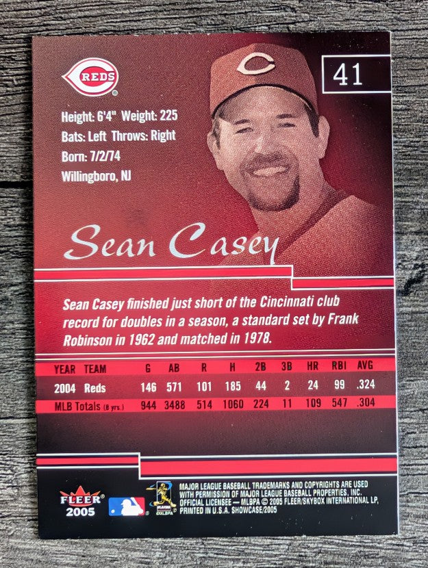2005 Fleer Showcase #41 Sean Casey