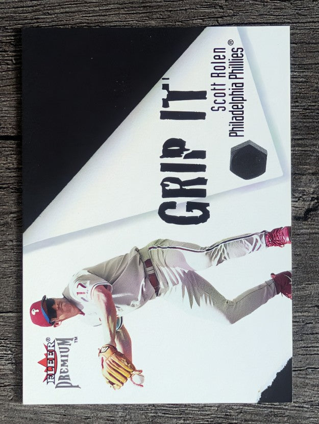 2001 Fleer Premium Grip It and Rip It #2 Scott Rolen/Pat Burrell