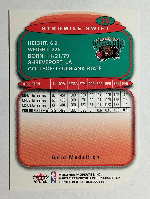2003-04 Ultra Gold Medallion #24 Stromile Swift