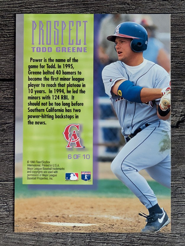 1996 Fleer Prospects #6 Todd Greene