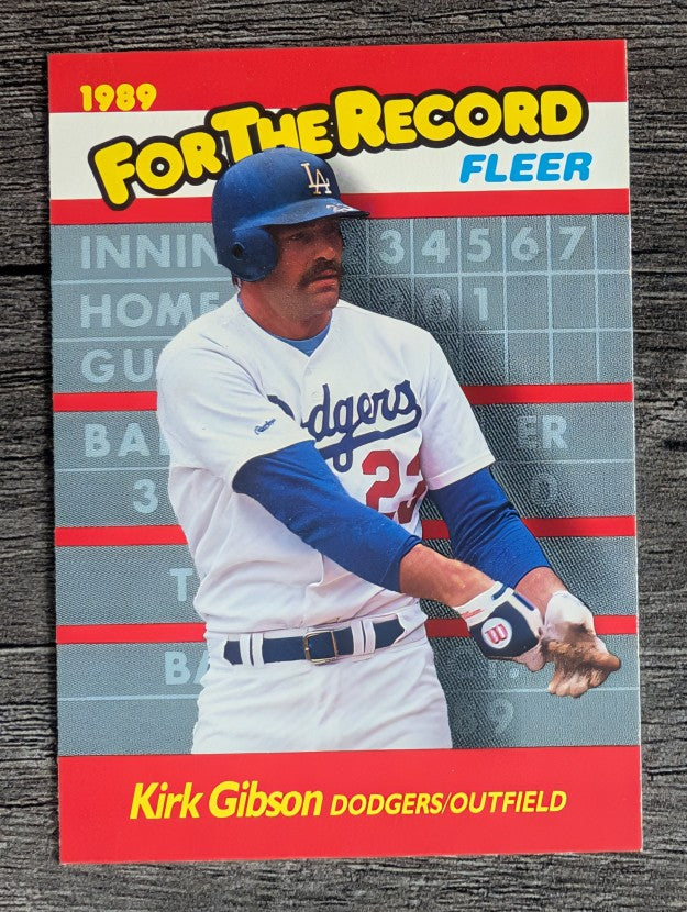 1989 Fleer For The Record #4 Kirk Gibson