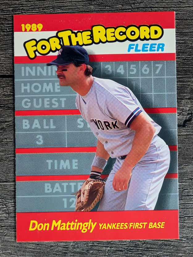 1989 Fleer For The Record #6 Don Mattingly