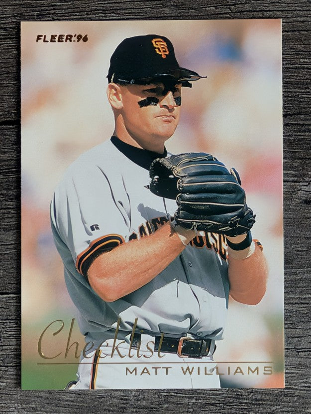 1996 Fleer Checklists #10 Matt Williams