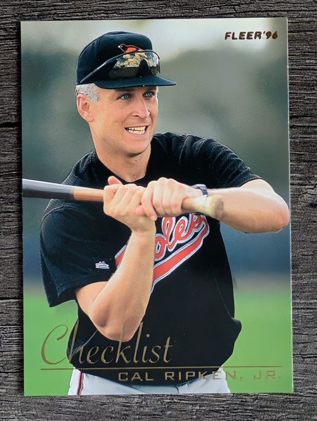 1996 Fleer Checklists #7 Cal Ripken