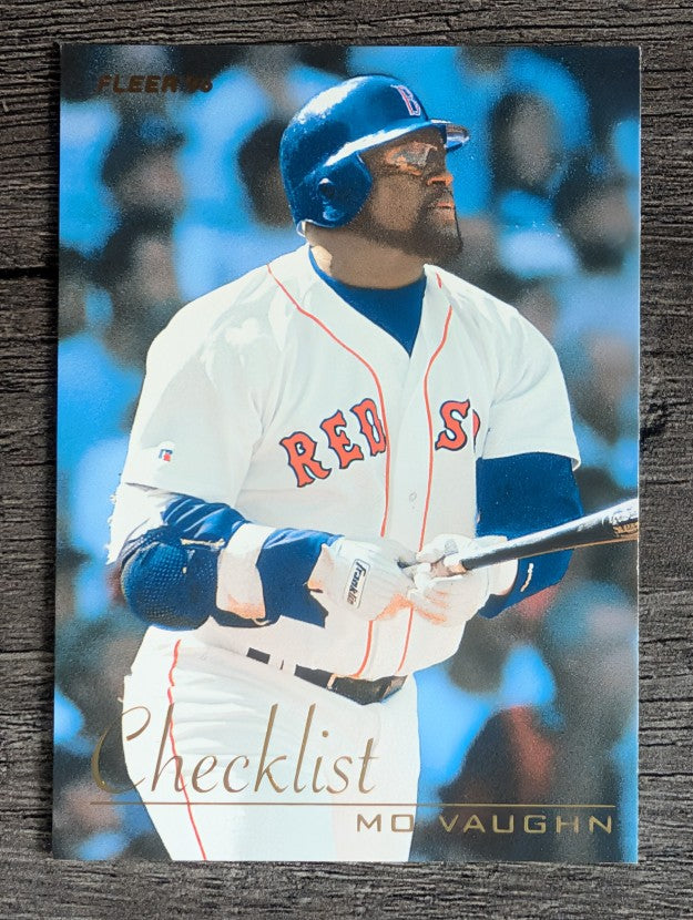 1996 Fleer Checklists #9 Mo Vaughn
