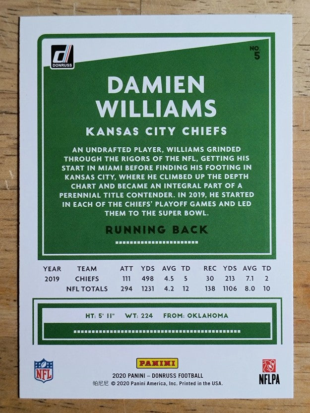 2020 Donruss #5 Damien Williams