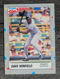 1988 Fleer Star Stickers #53 Dave Winfield