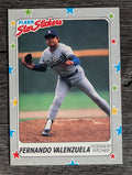 1988 Fleer Star Stickers #94 Fernando Valenzuela