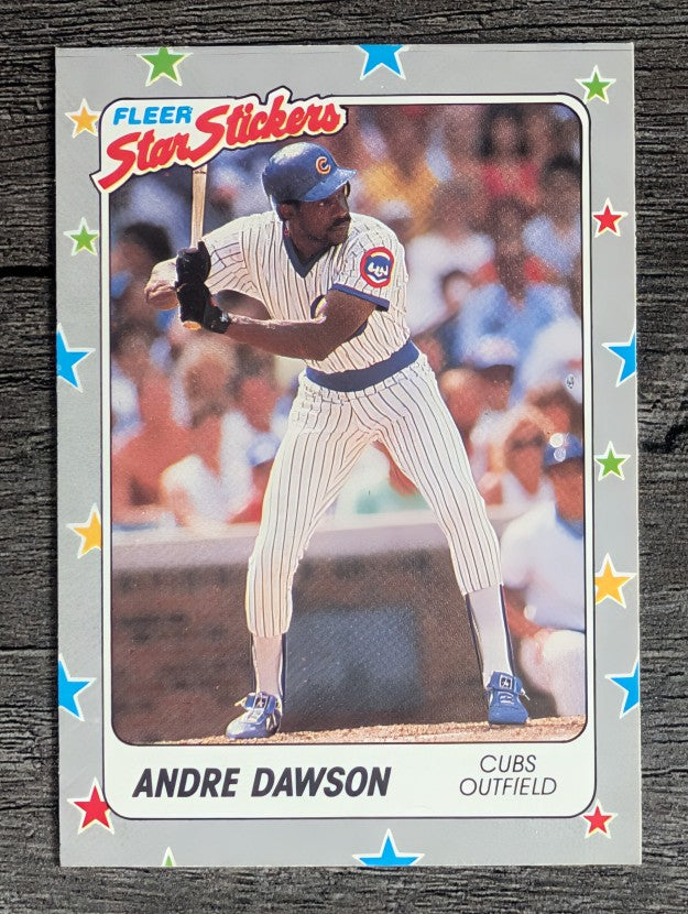 1988 Fleer Star Stickers #79 Andre Dawson