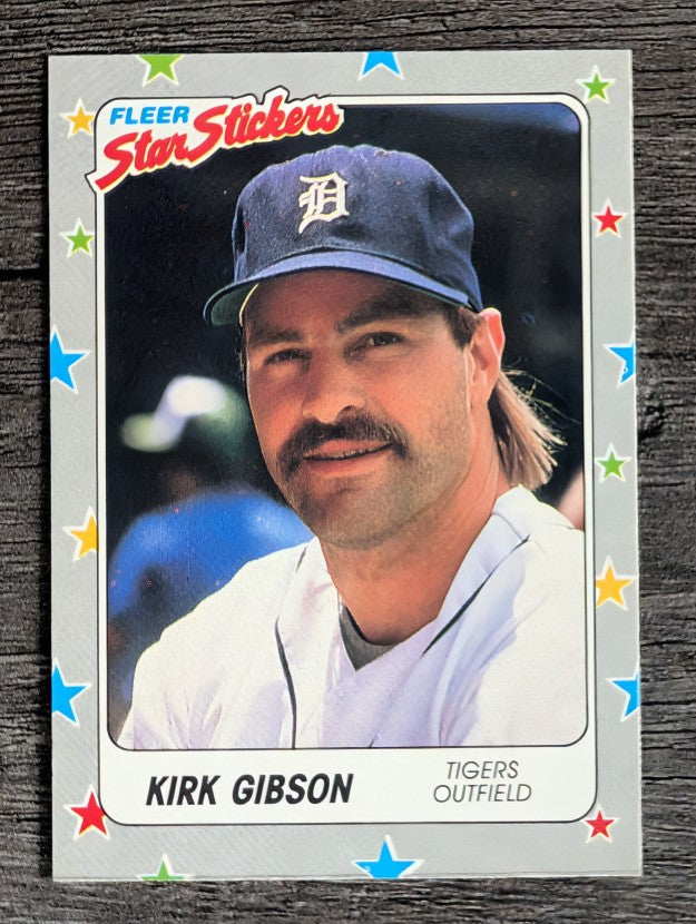 1988 Fleer Star Stickers #24 Kirk Gibson
