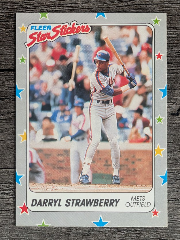 1988 Fleer Star Stickers #106 Darryl Strawberry