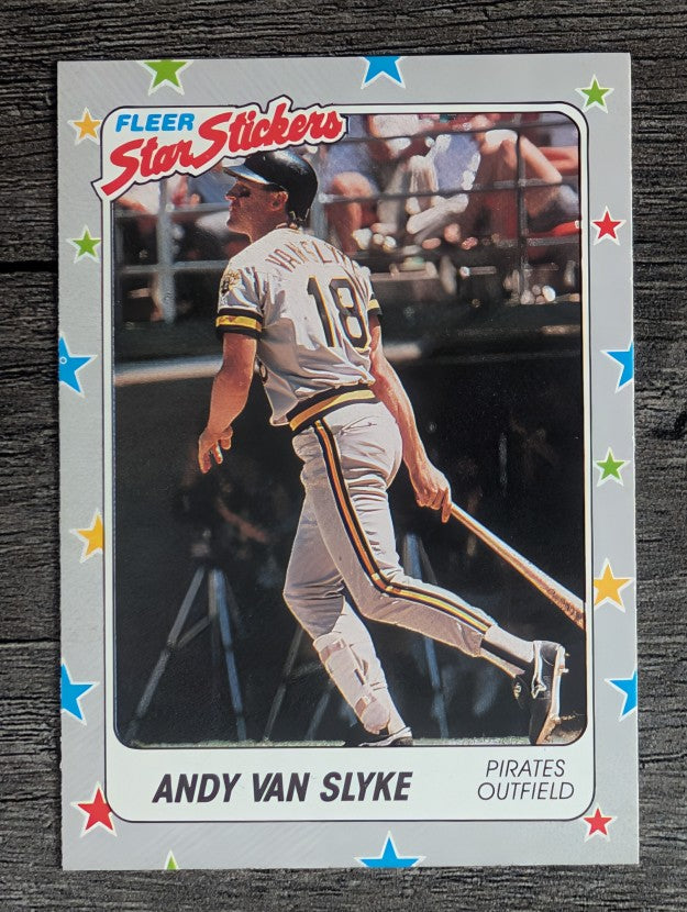 1988 Fleer Star Stickers #116 Andy Van Slyke