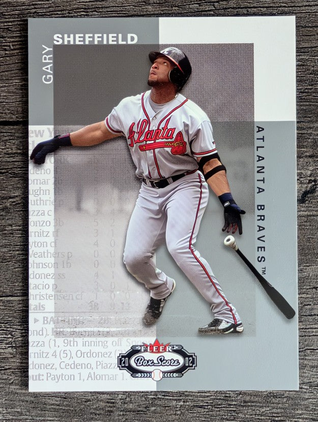 2002 Fleer Box Score #122 Gary Sheffield