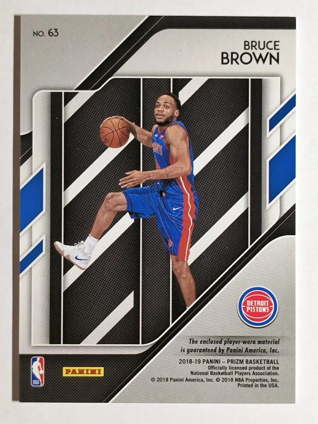 2018-19 Panini Prizm Sensational Swatches #63 Bruce Brown