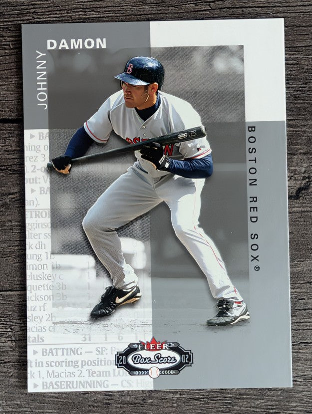 2002 Fleer Box Score #75 Johnny Damon Sox