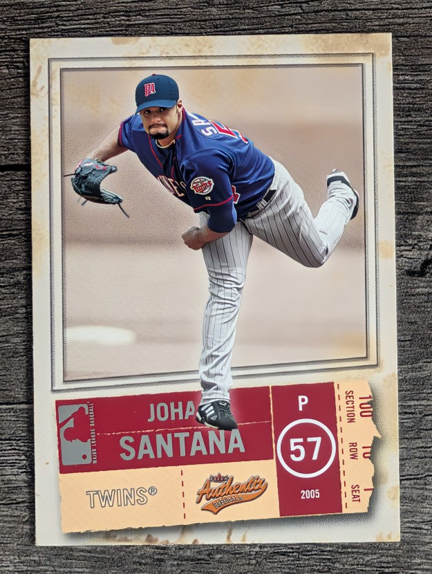 2005 Fleer Authentix #34 Johan Santana