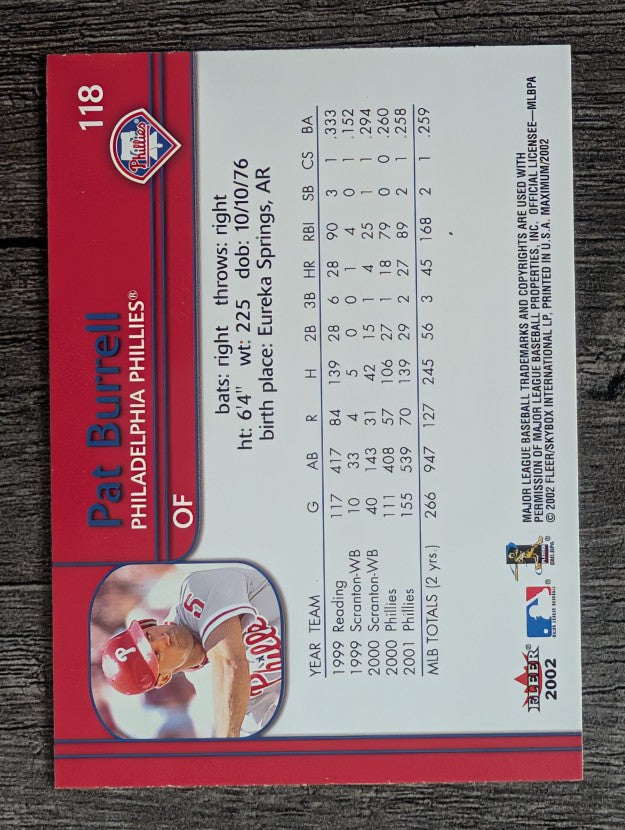 2002 Fleer Maximum #118 Pat Burrell