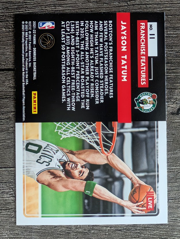 2021-22 Donruss Franchise Features #11 Jayson Tatum