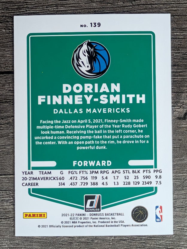2021-22 Donruss #139 Dorian Finney-Smith