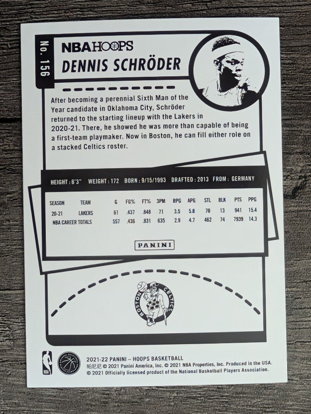 2021-22 Hoops #156 Dennis Schroder