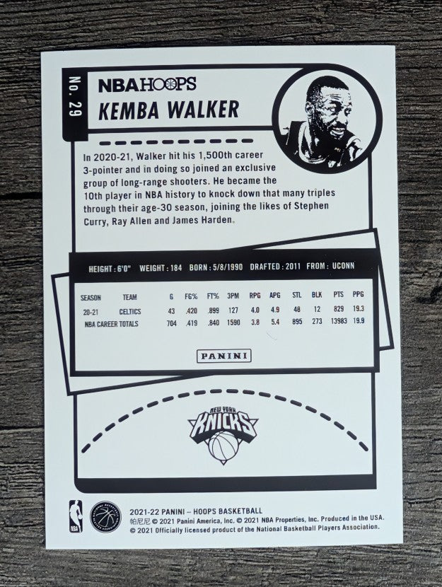 2021-22 Hoops #29 Kemba Walker
