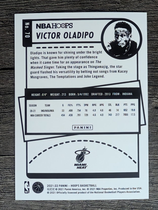 2021-22 Hoops #70 Victor Oladipo