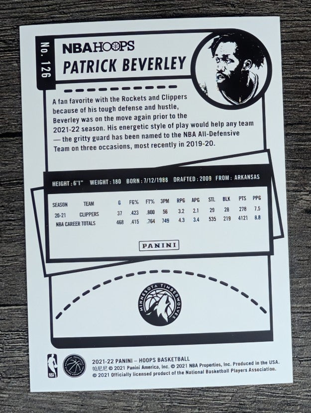 2021-22 Hoops #126 Patrick Beverley