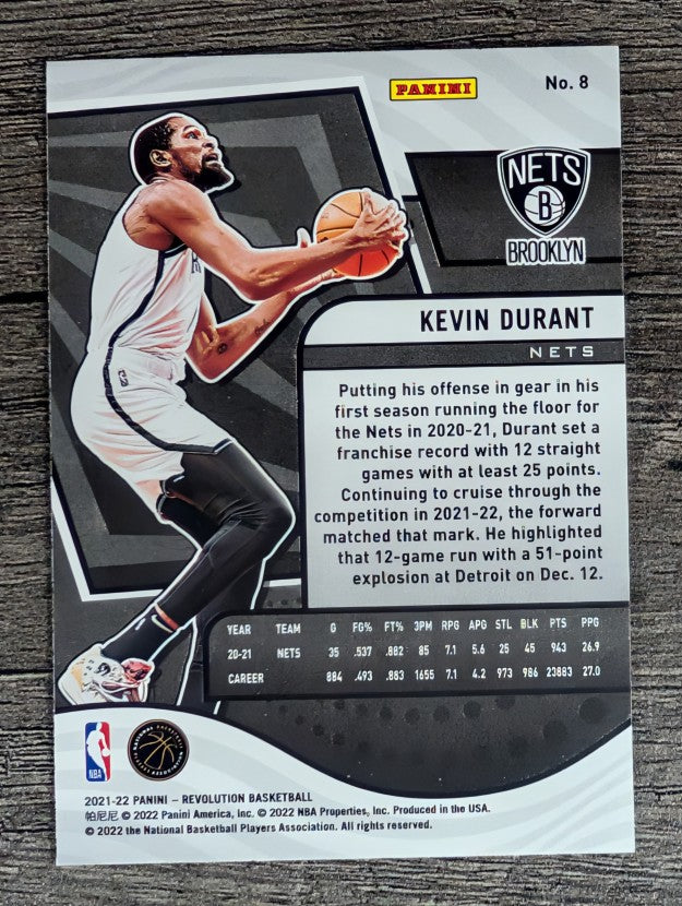 2021-22 Panini Revolution #8 Kevin Durant