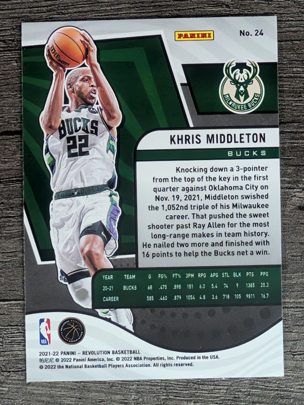 2021-22 Panini Revolution #24 Khris Middleton