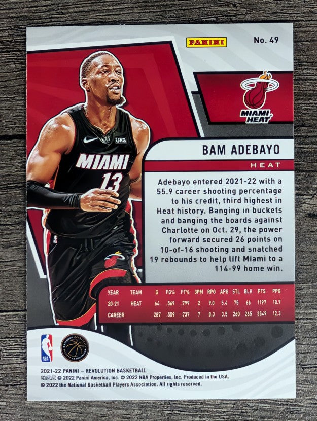 2021-22 Panini Revolution #49 Bam Adebayo