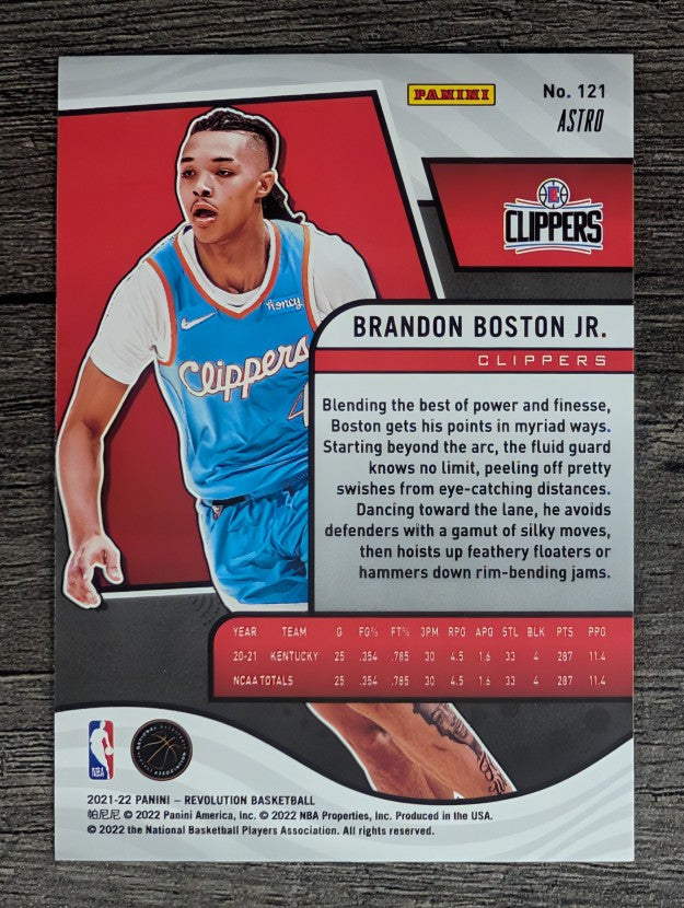 2021-22 Panini Revolution Astro #121 Brandon Boston Jr.