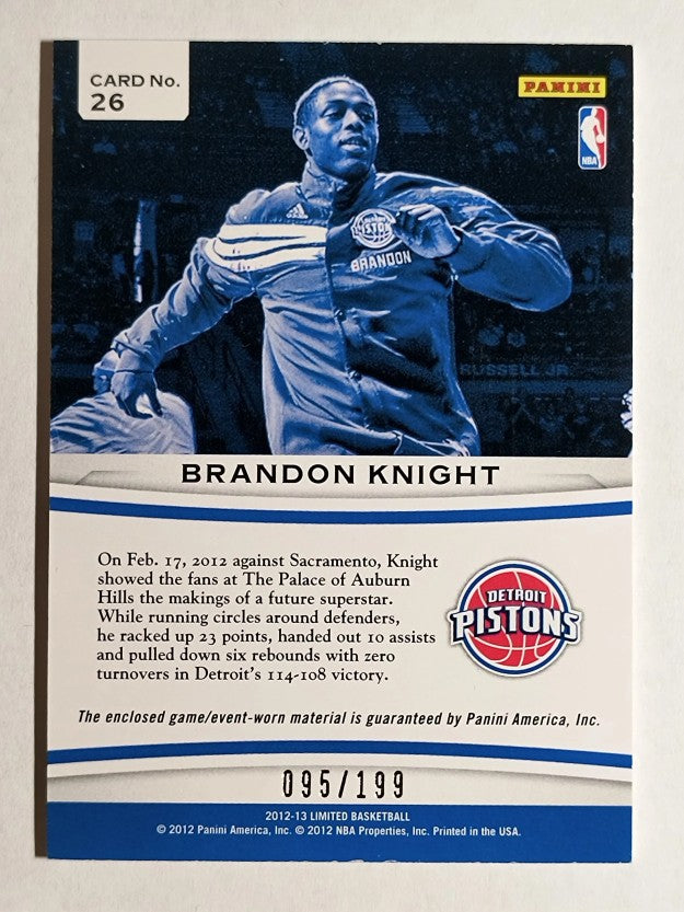 2012-13 Limited Center Stage Materials #26 Brandon Knight/199