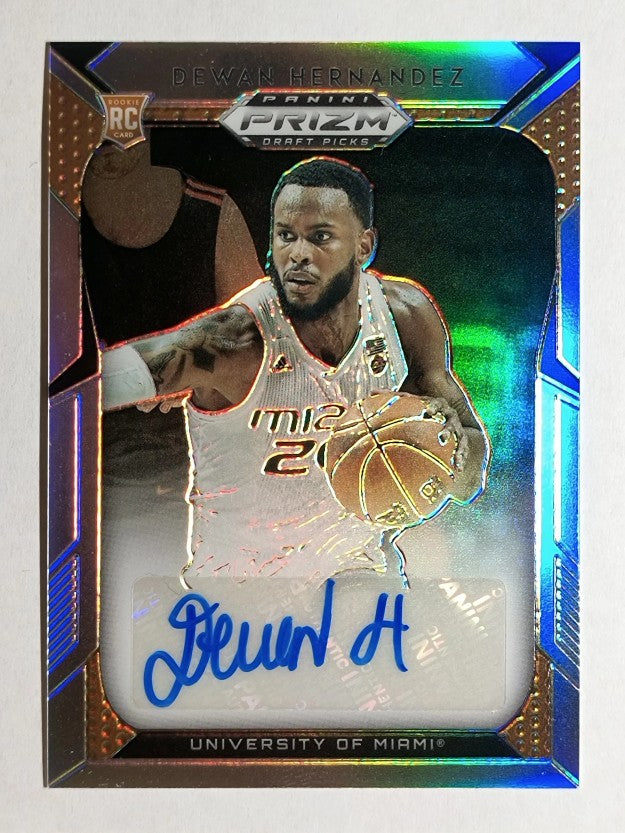 2019-20 Panini Prizm Draft Picks Autographs Prizms #59 Dewan Hernandez