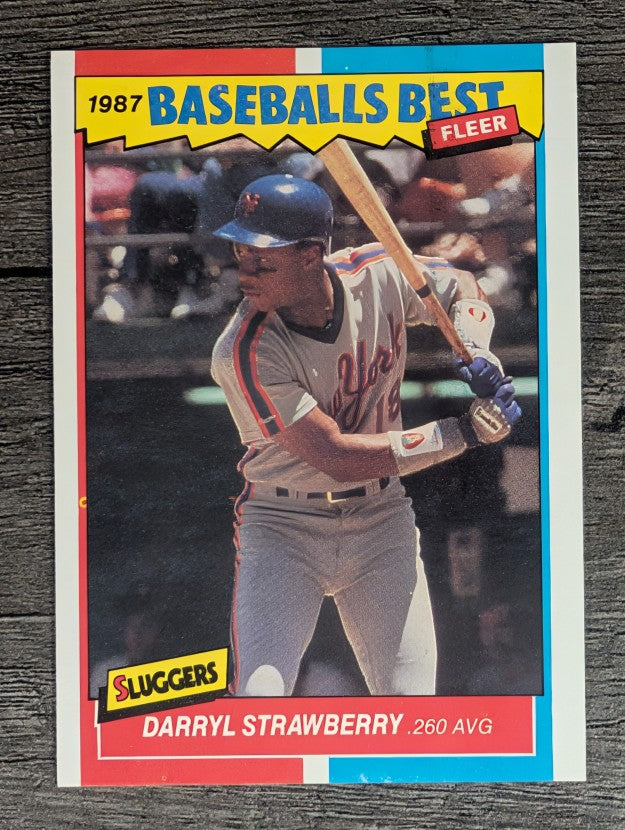1987 Fleer Sluggers/Pitchers #40 Darryl Strawberry