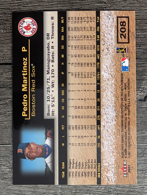 2001 Fleer Triple Crown #208 Pedro Martinez