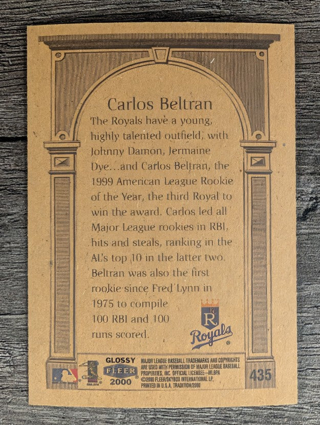 2000 Fleer Tradition Glossy #435 Carlos Beltran AW
