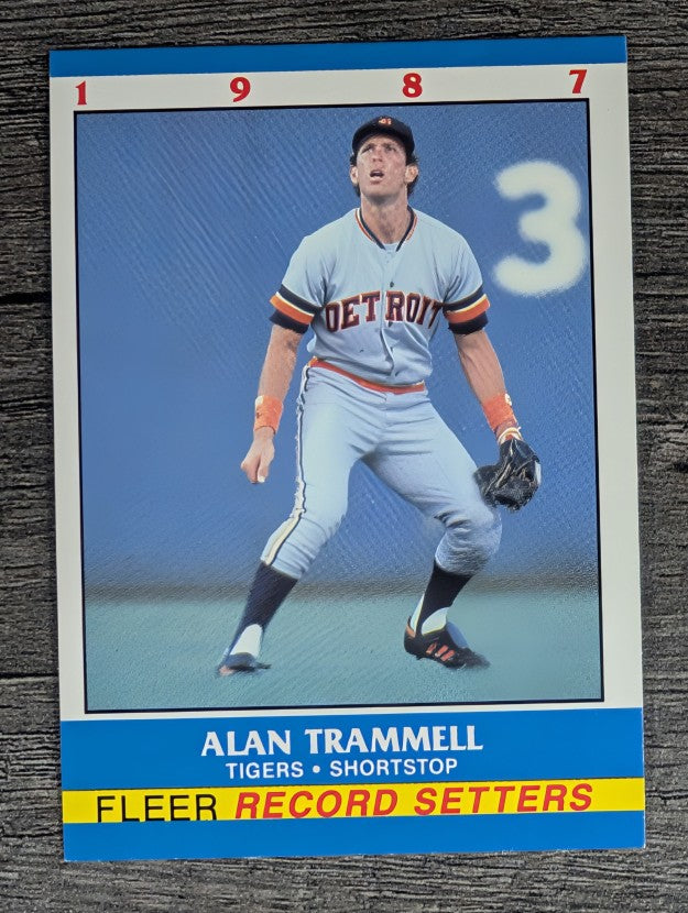 1987 Fleer Record Setters #38 Alan Trammell