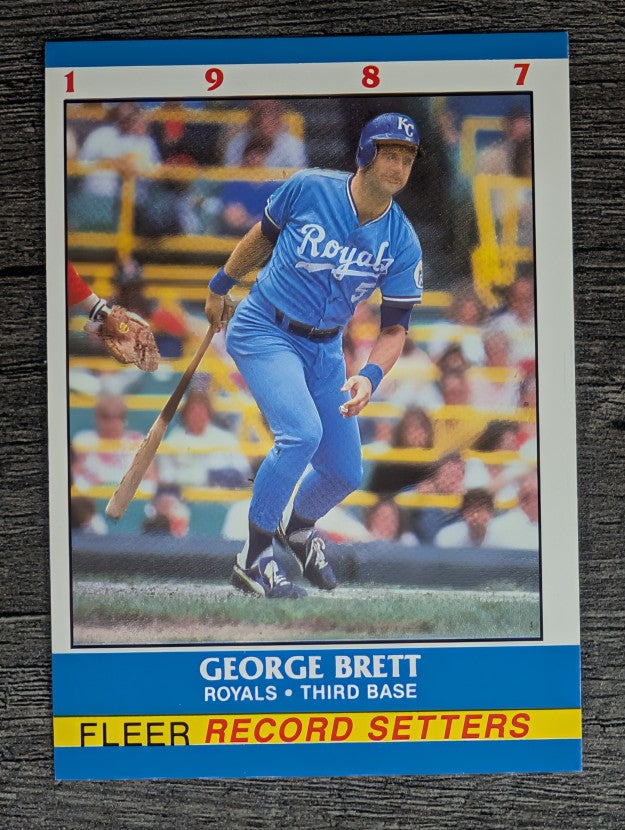 1987 Fleer Record Setters #1 George Brett
