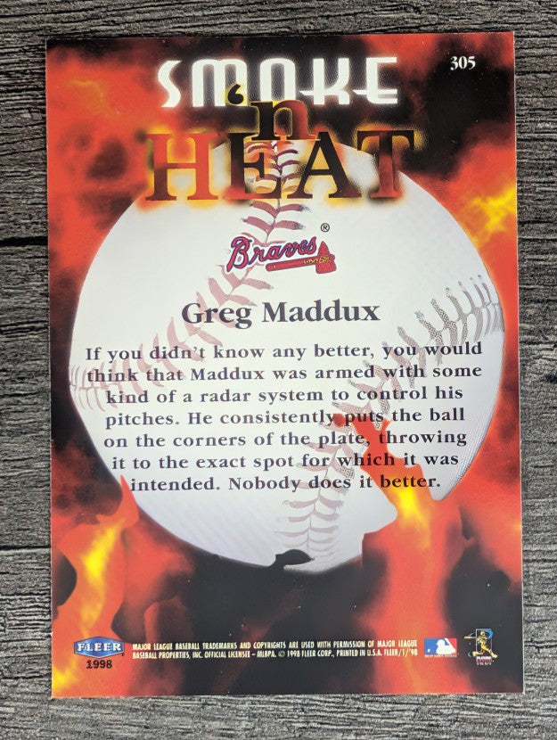 1998 Fleer Tradition #305 Greg Maddux SH
