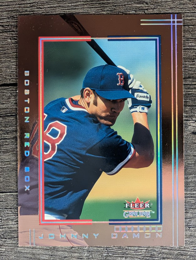 2002 Fleer Genuine #10 Johnny Damon Sox