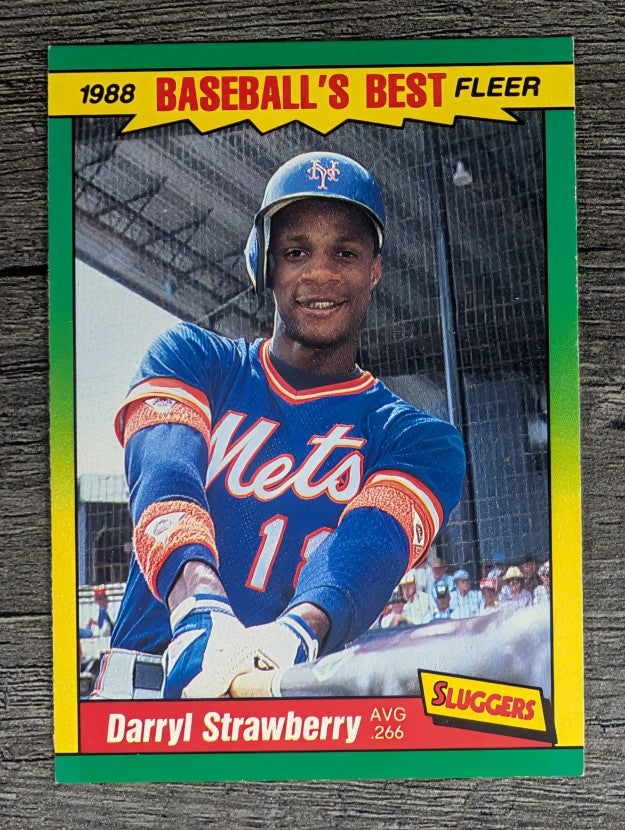 1988 Fleer Sluggers/Pitchers #40 Darryl Strawberry