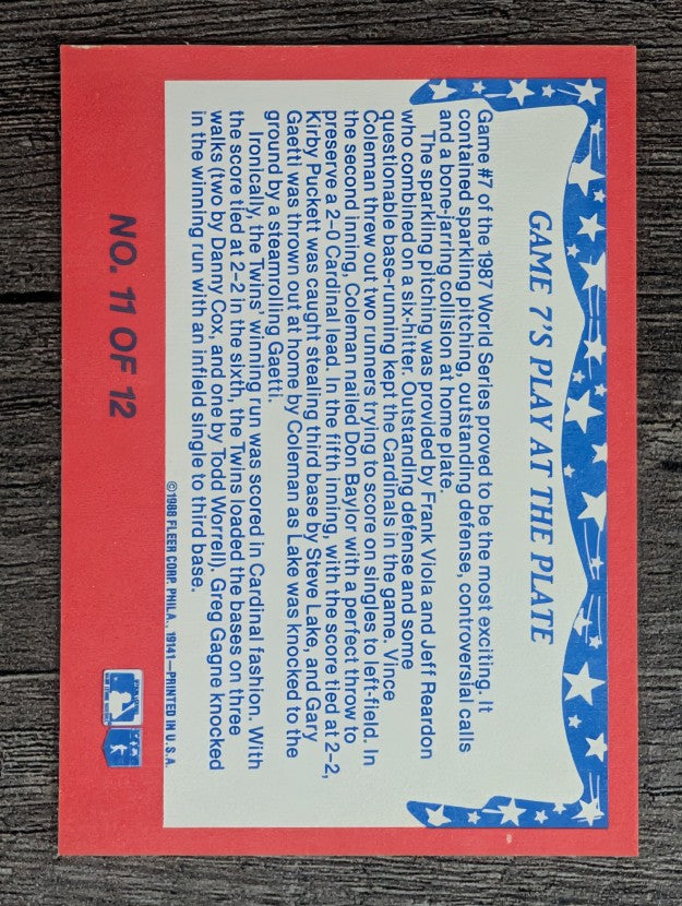 1988 Fleer World Series #11 Don Baylor