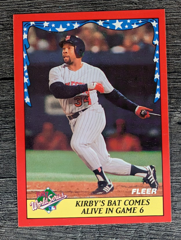 1988 Fleer World Series #8 Kirby Puckett