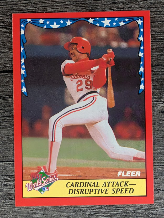 1988 Fleer World Series #6 Vince Coleman